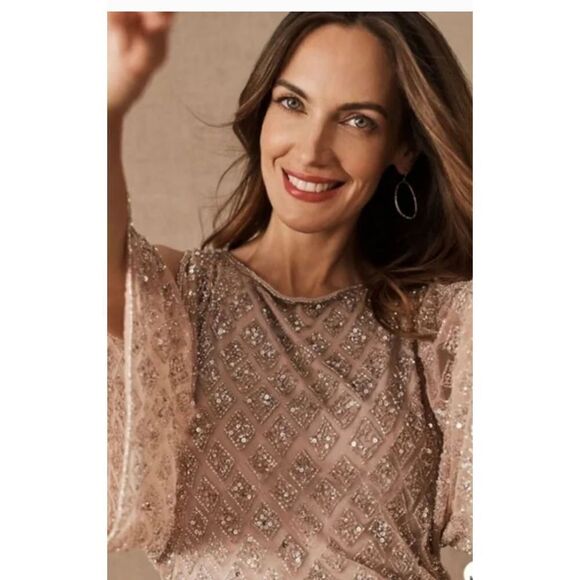 New 
BHLDN Bathilda Dress Beaded Gown
NWT 
Formal Gown size 0,2,4,6 - Picture 5 of 13